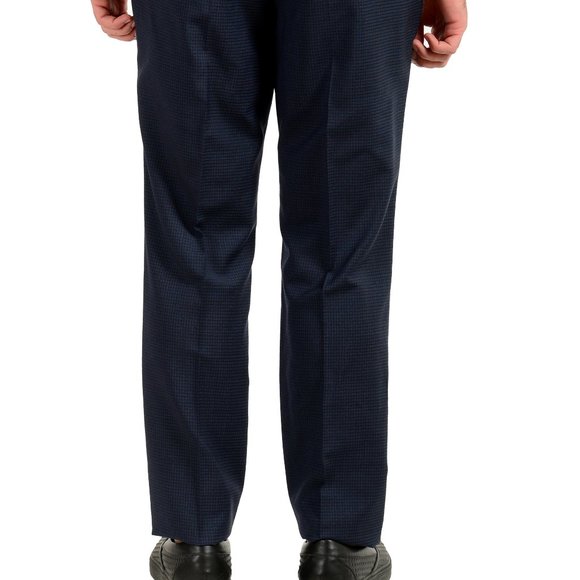 Hugo Boss Men's "Leenon1" Regular Fit 100% Wool Plaid Dress Pants US 36R IT 52 - Picture 6 of 6